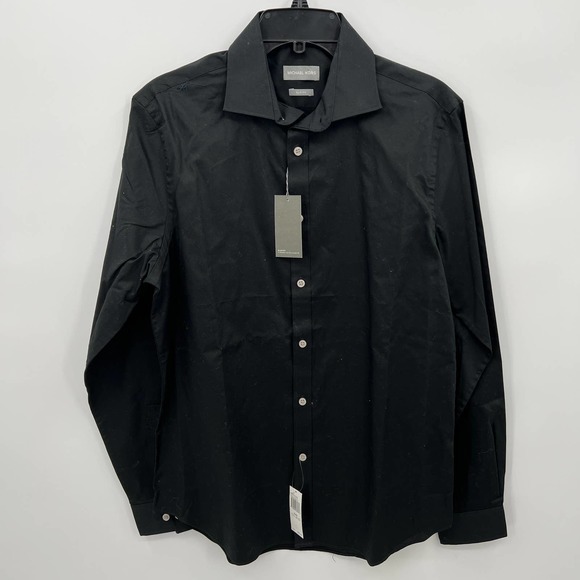 Michael Kors Other - Michael Kors Men's Slim Fit Black Dress Shirt Size 15 1/2